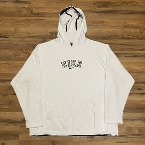 Y2K Nike spell out center swoosh hoodie